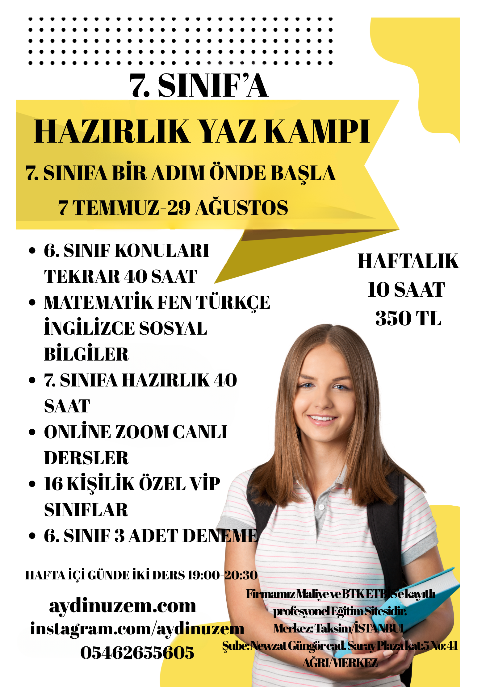 7. SINIF'A HAZIRLIK YAZ KAMPI