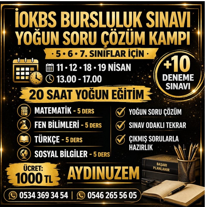 5. SINIF BURSLULUK SINAVI SORU KAMPI